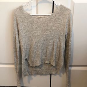 Hollister tan sweater